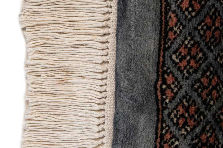 4' 3 x 5' 11 Hand Knotted Torkaman Persian Wool Rug