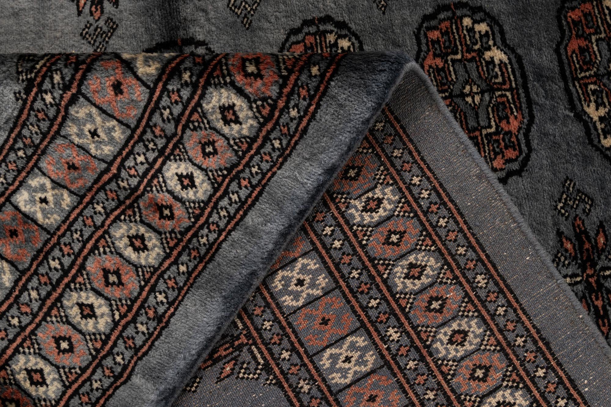 4' 3 x 5' 11 Hand Knotted Torkaman Persian Wool Rug