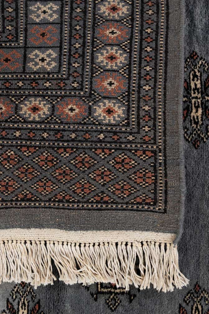 4' 3 x 6' 8 Hand Knotted Torkaman Persian Wool Rug