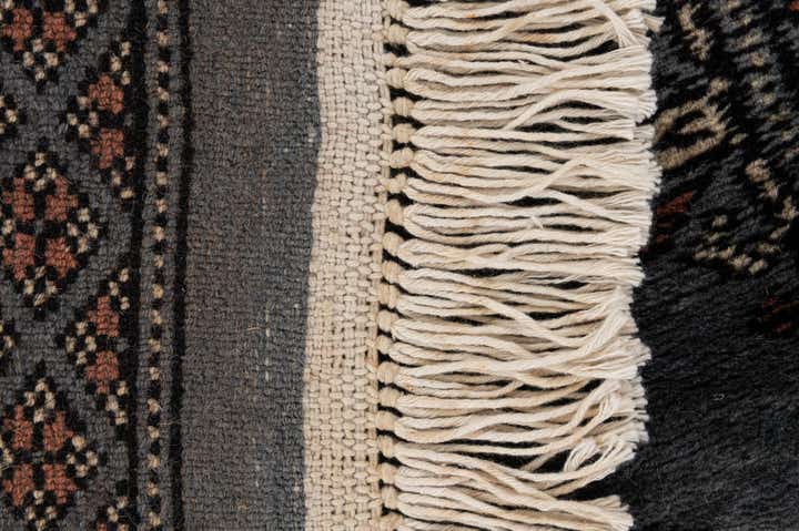 4' 3 x 6' 8 Hand Knotted Torkaman Persian Wool Rug