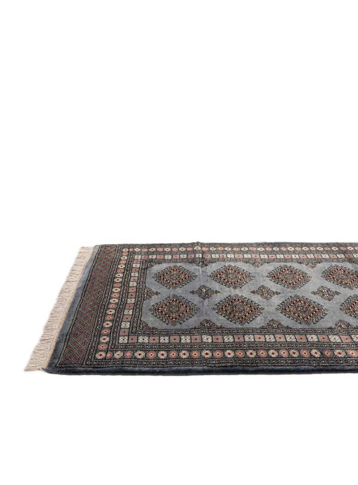 4' 3 x 6' 8 Hand Knotted Torkaman Persian Wool Rug