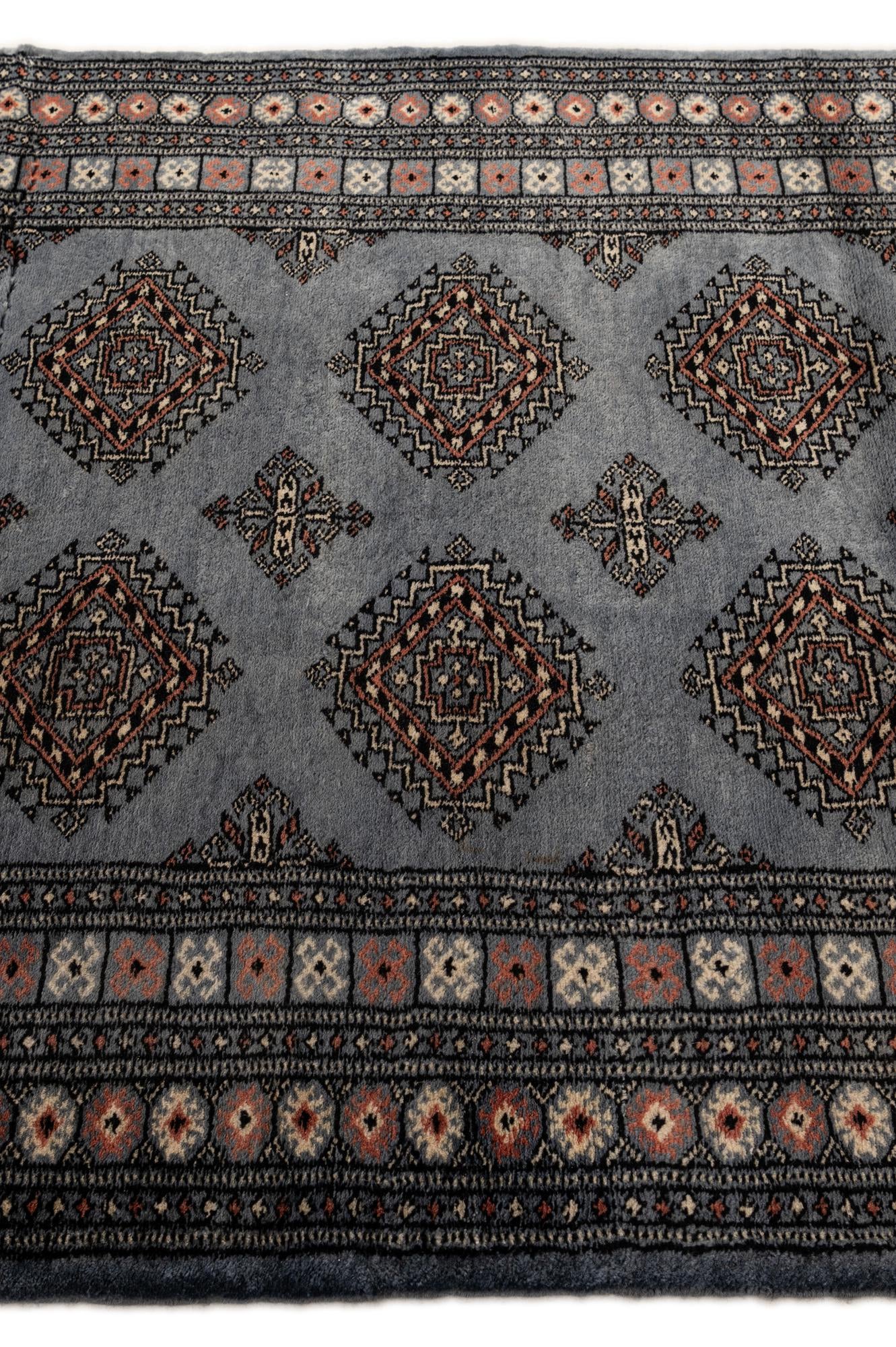 4' 3 x 6' 8 Hand Knotted Torkaman Persian Wool Rug