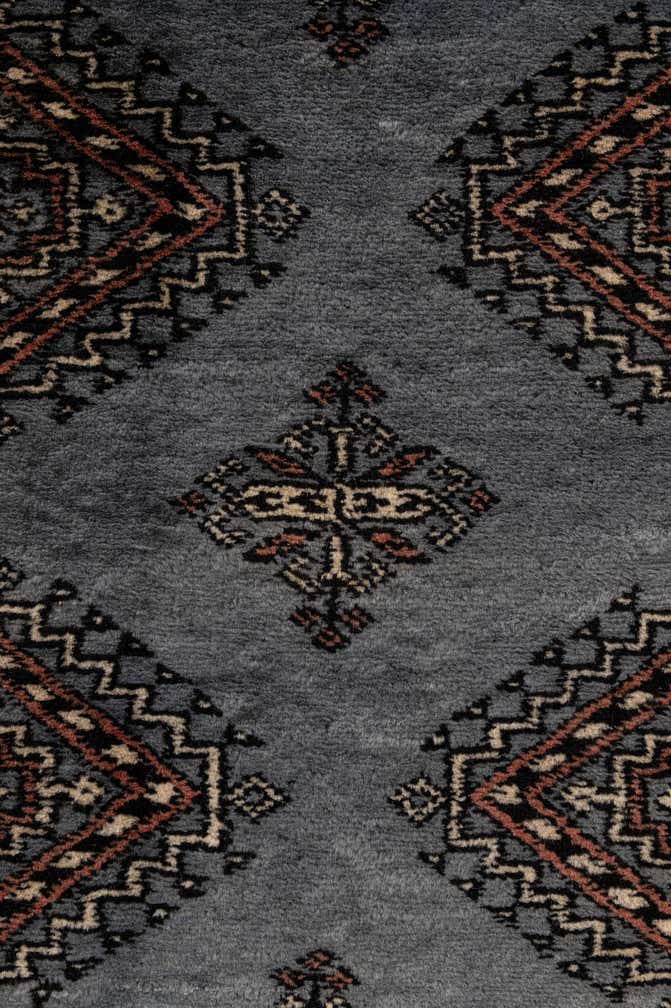 4' 3 x 6' 8 Hand Knotted Torkaman Persian Wool Rug
