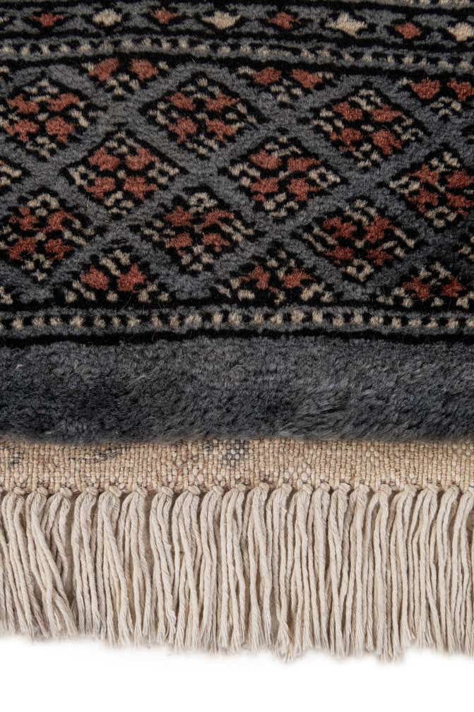 4' 3 x 6' 8 Hand Knotted Torkaman Persian Wool Rug