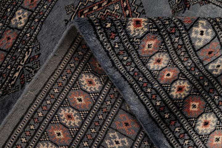 4' 3 x 6' 8 Hand Knotted Torkaman Persian Wool Rug