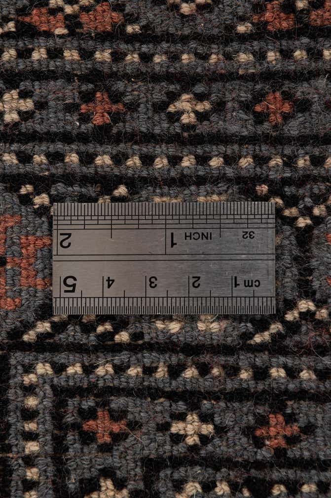 4' 2 x 6' 3 Hand Knotted Torkaman Persian Wool Rug