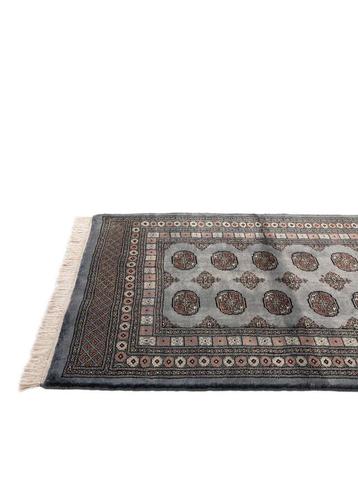 4' 2 x 6' 3 Hand Knotted Torkaman Persian Wool Rug