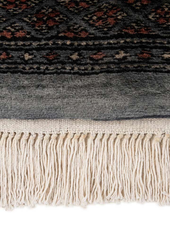 4' 2 x 6' 3 Hand Knotted Torkaman Persian Wool Rug