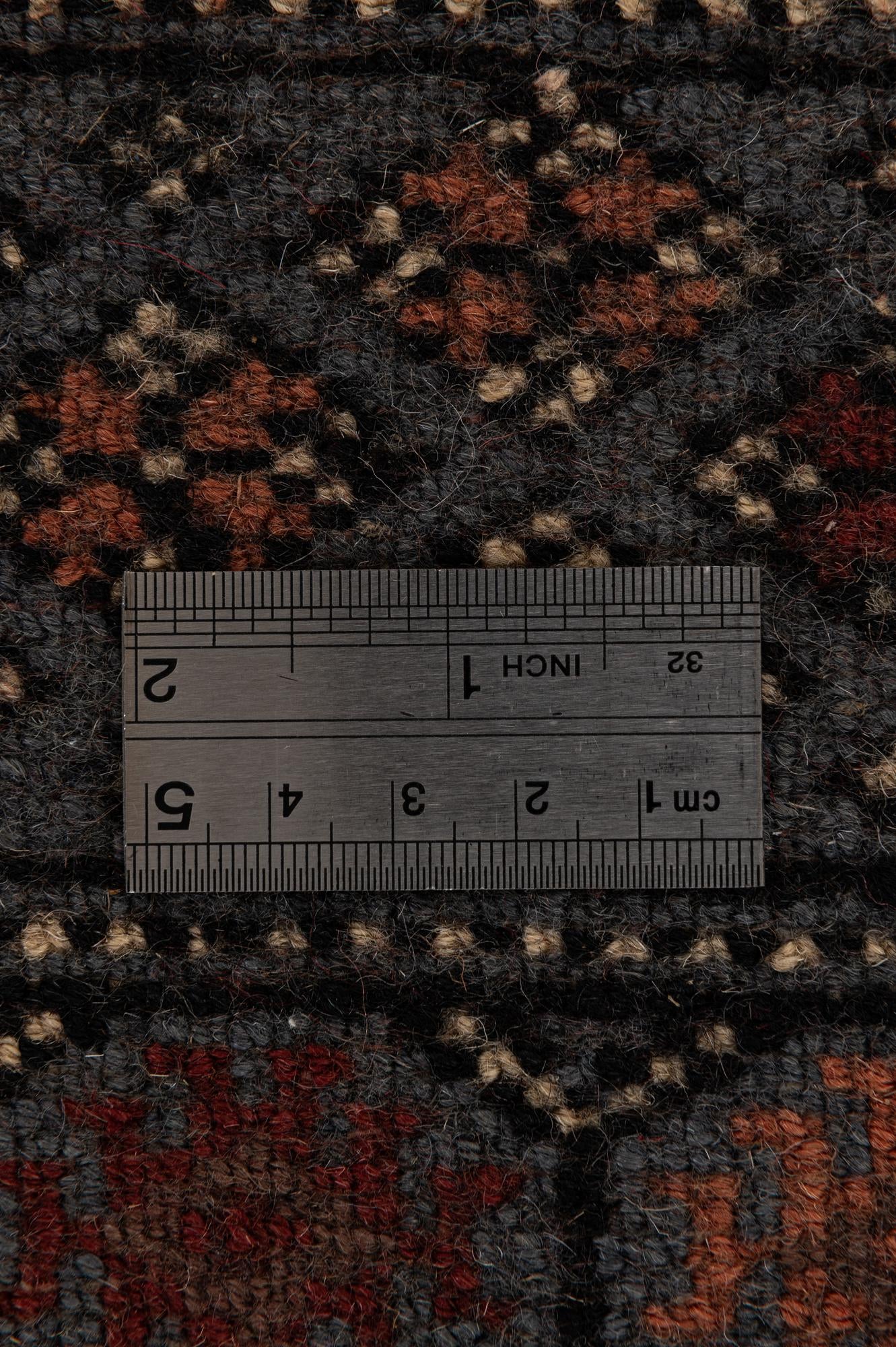 4' 1 x 5' 7 Hand Knotted Torkaman Persian Wool Rug