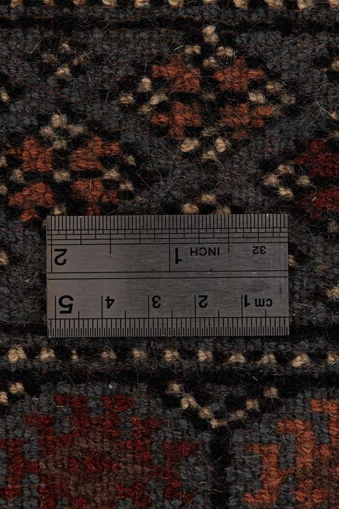 4' 1 x 5' 7 Hand Knotted Torkaman Persian Wool Rug