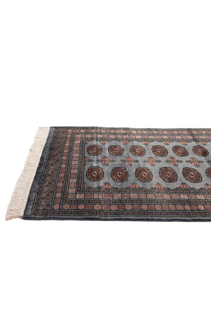 4' 1 x 5' 7 Hand Knotted Torkaman Persian Wool Rug