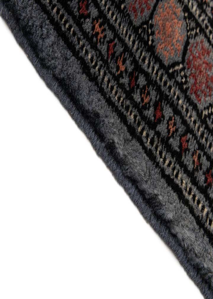 4' 1 x 5' 7 Hand Knotted Torkaman Persian Wool Rug