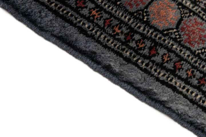 4' 1 x 5' 7 Hand Knotted Torkaman Persian Wool Rug