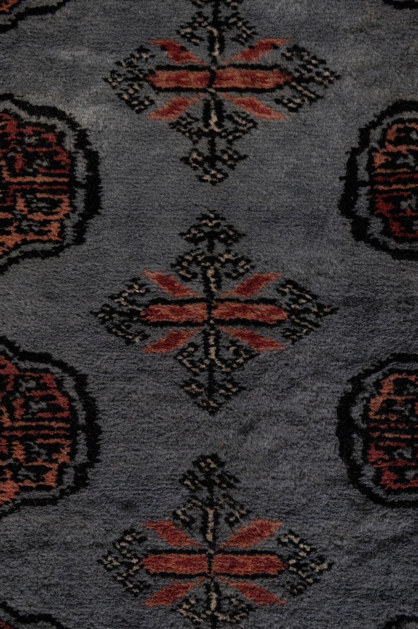 4' 1 x 5' 7 Hand Knotted Torkaman Persian Wool Rug