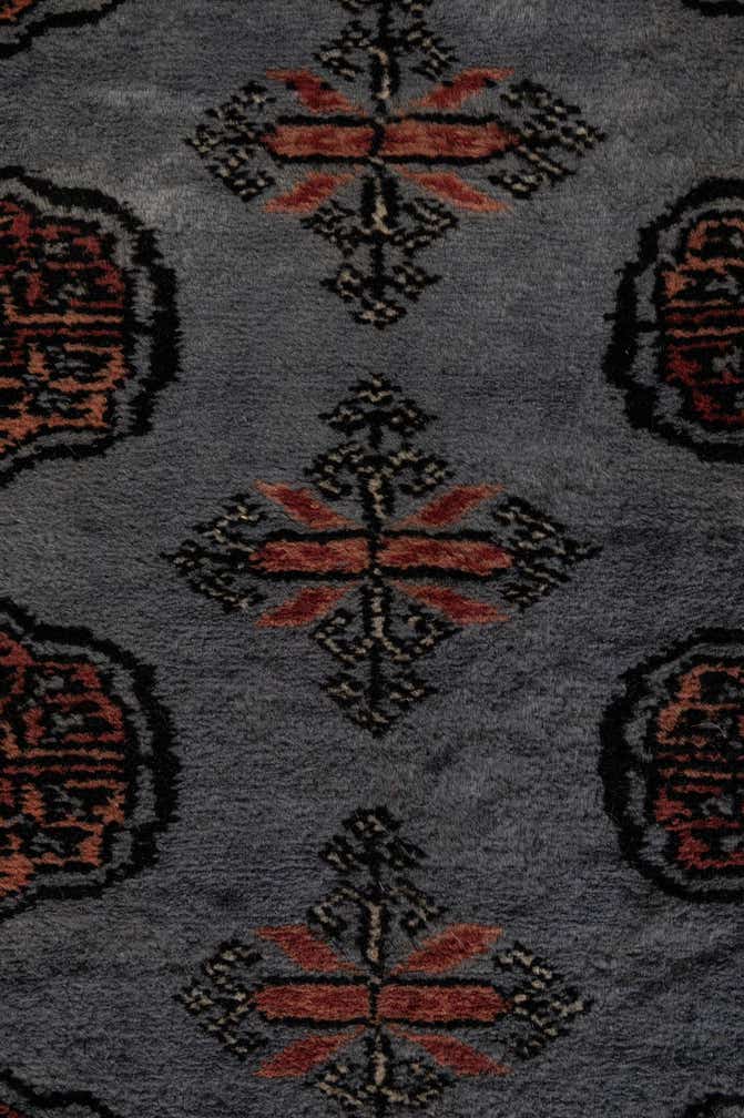4' 1 x 5' 7 Hand Knotted Torkaman Persian Wool Rug