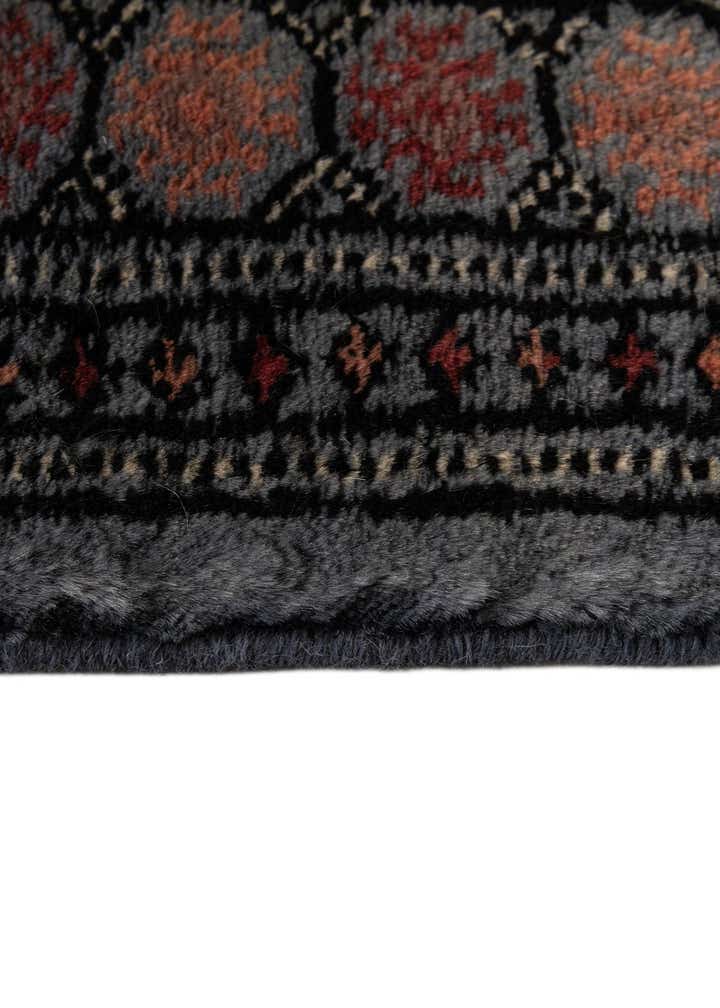 4' 1 x 5' 7 Hand Knotted Torkaman Persian Wool Rug