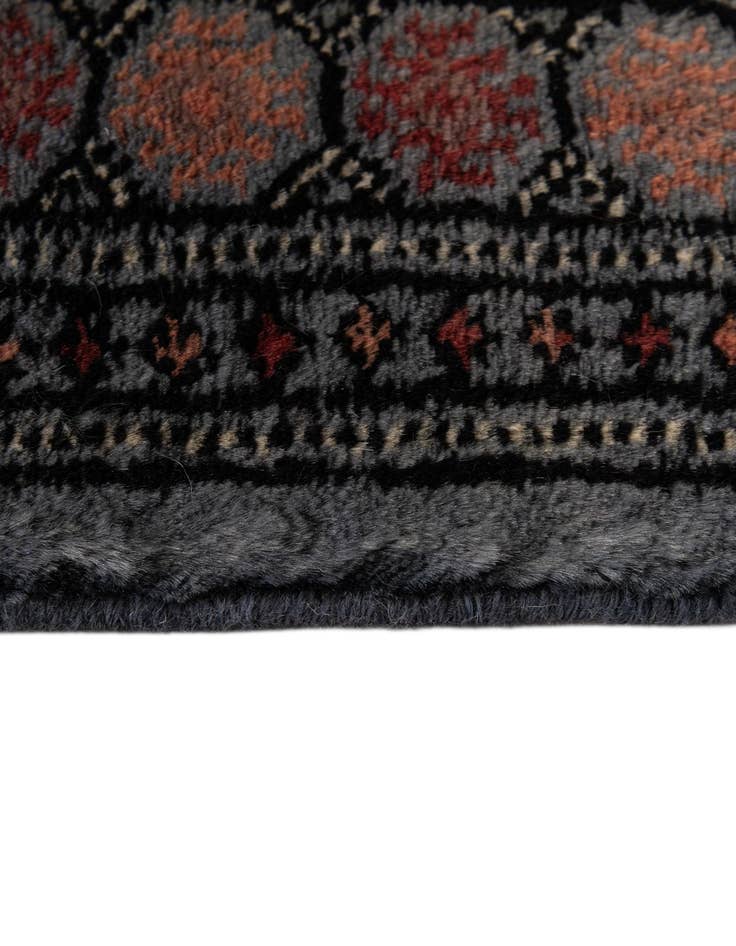 Detail image of 4' 1 x 5' 7  Hand Knotted Torkaman Persian Wool Rug