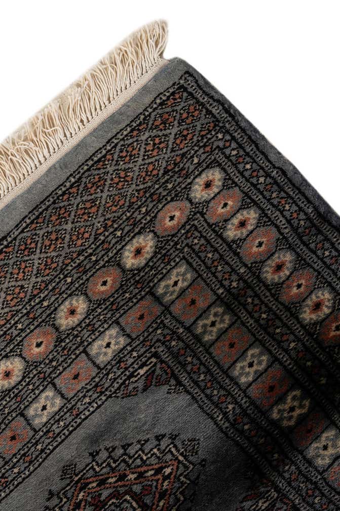 4' 2 x 5' 9 Hand Knotted Torkaman Persian Wool Rug