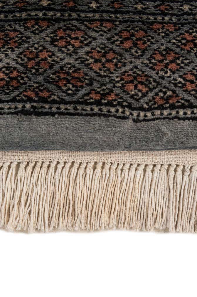 4' 2 x 5' 9 Hand Knotted Torkaman Persian Wool Rug