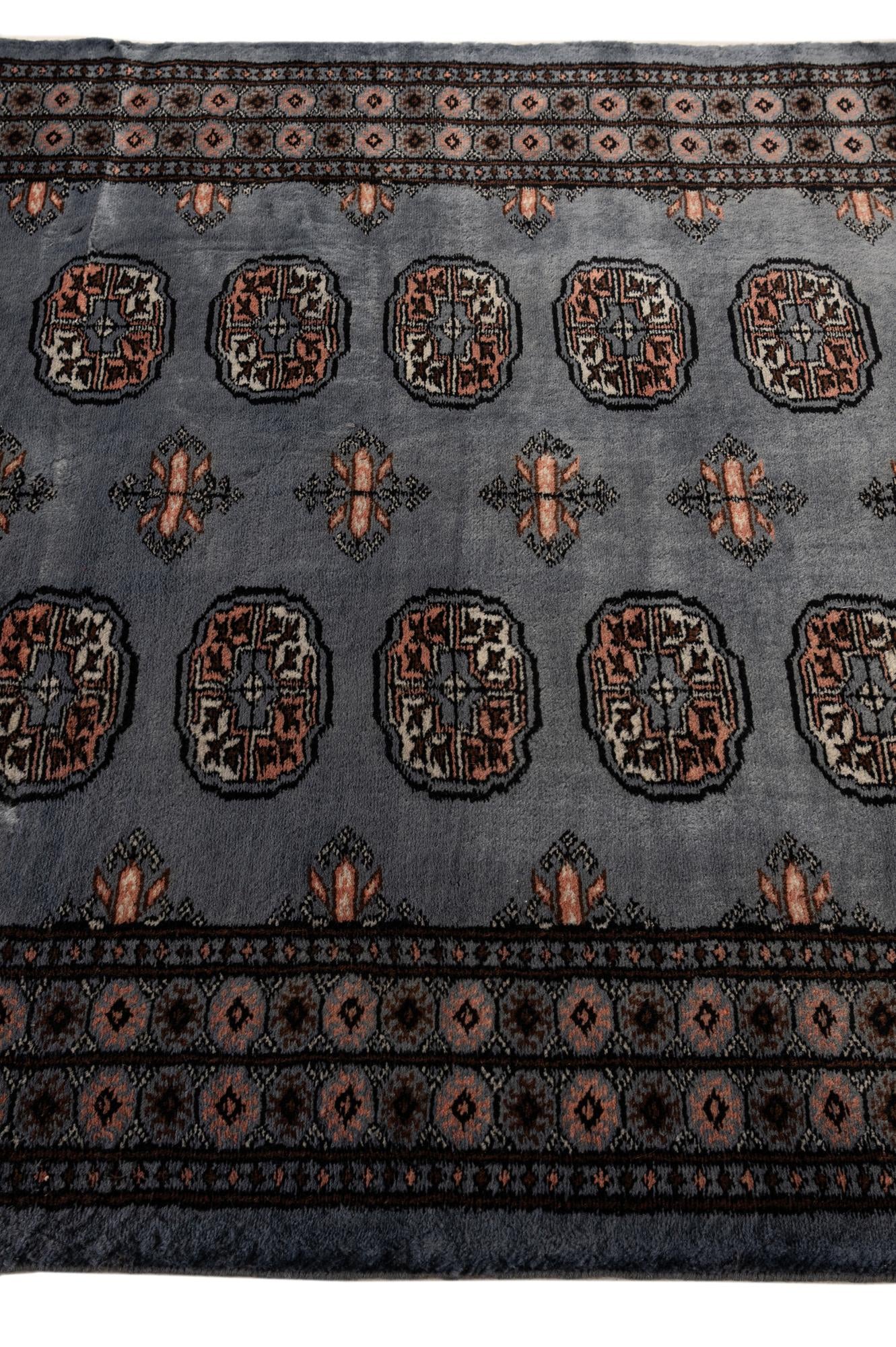 130cm x 185cm anudado a mano Torkaman Alfombra Persa Lana