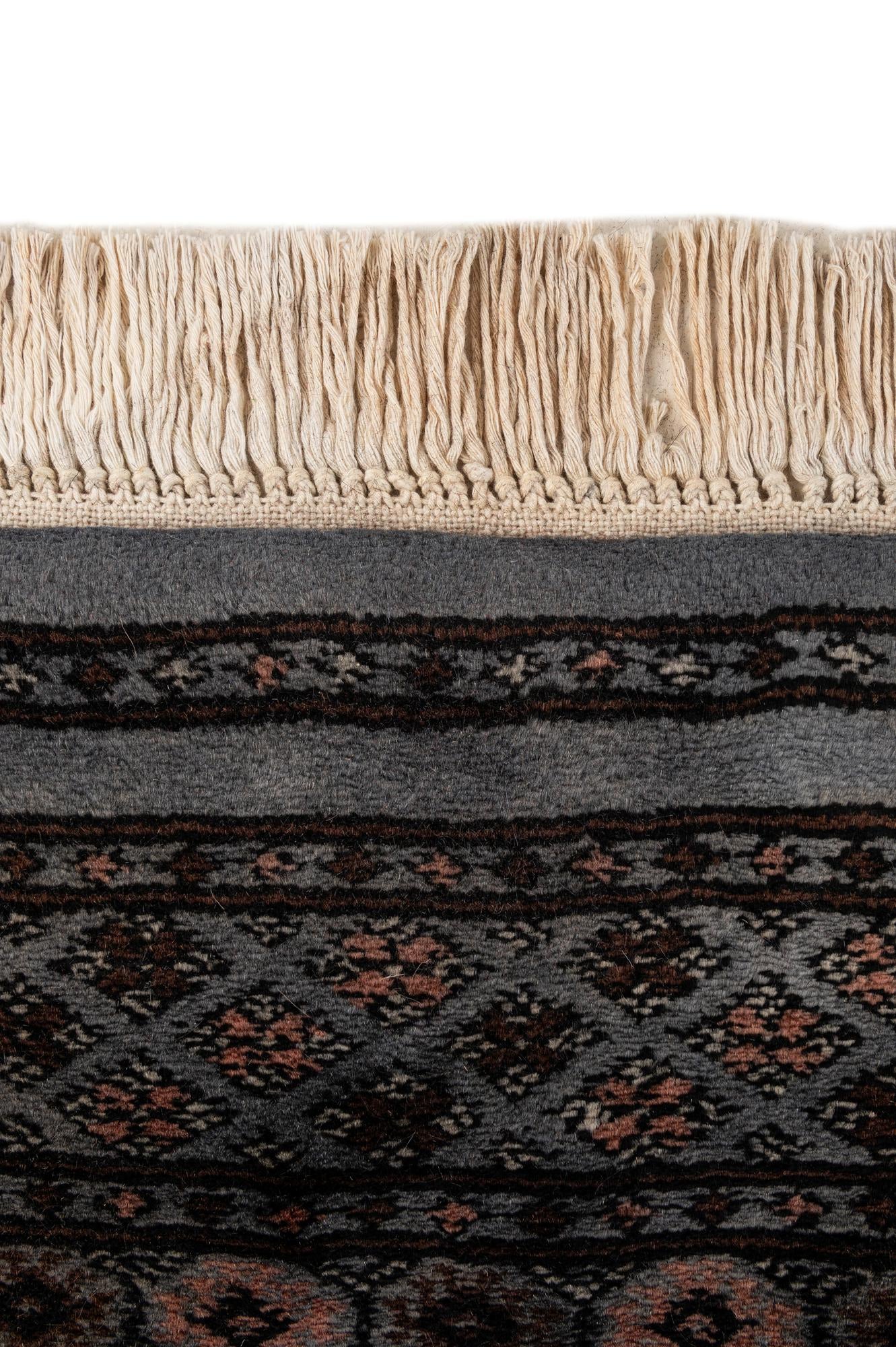 130cm x 185cm anudado a mano Torkaman Alfombra Persa Lana