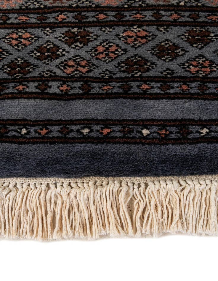 Detail image of 4' 4 x 6' 1  Hand Knotted Torkaman Persian Wool Rug