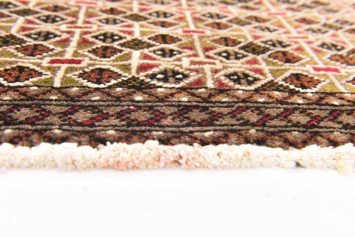 1' 8 x 3' 5 Hand Knotted Torkaman Persian Wool Rug
