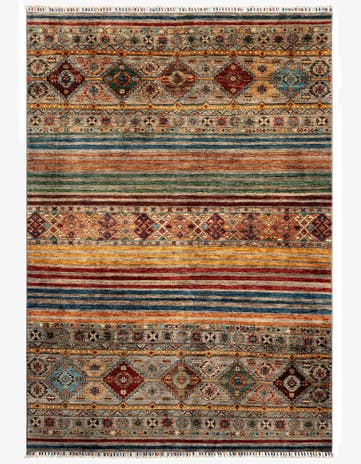 5' 9 x 8' 2 Torkman Wool Rug