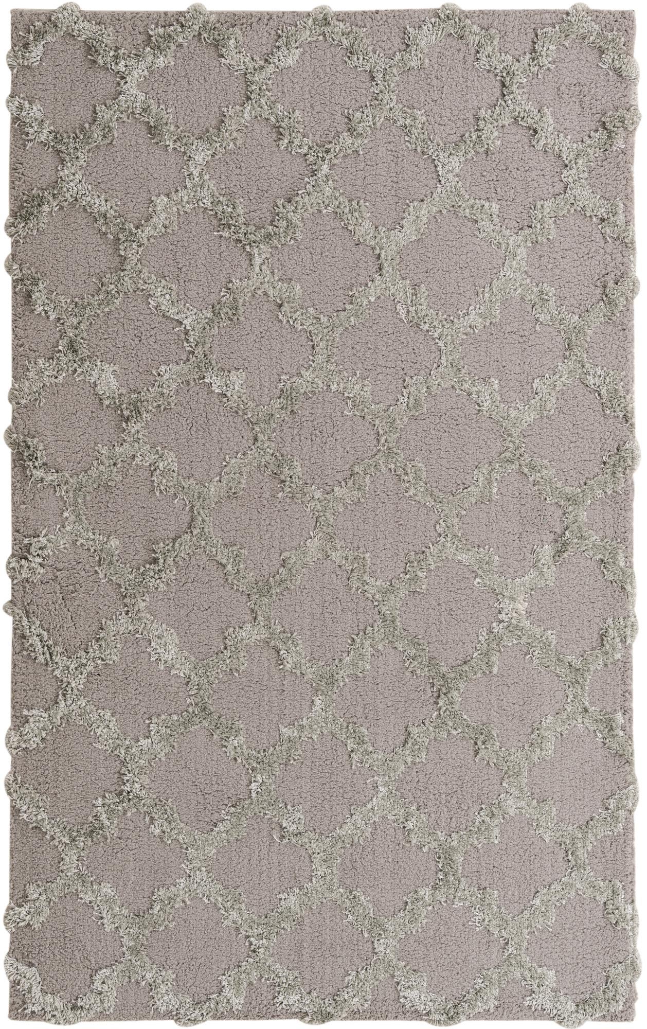 5' x 7' 10 Trellis Shag Rug