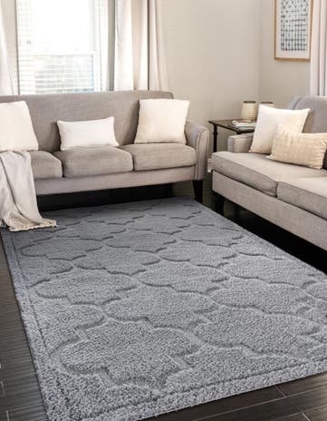 9' x 12' 2 Trellis Shag Rug