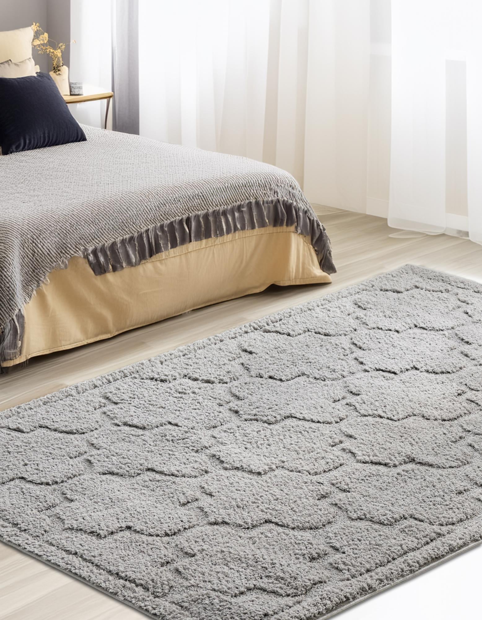 4' x 6' Trellis Shag Rug