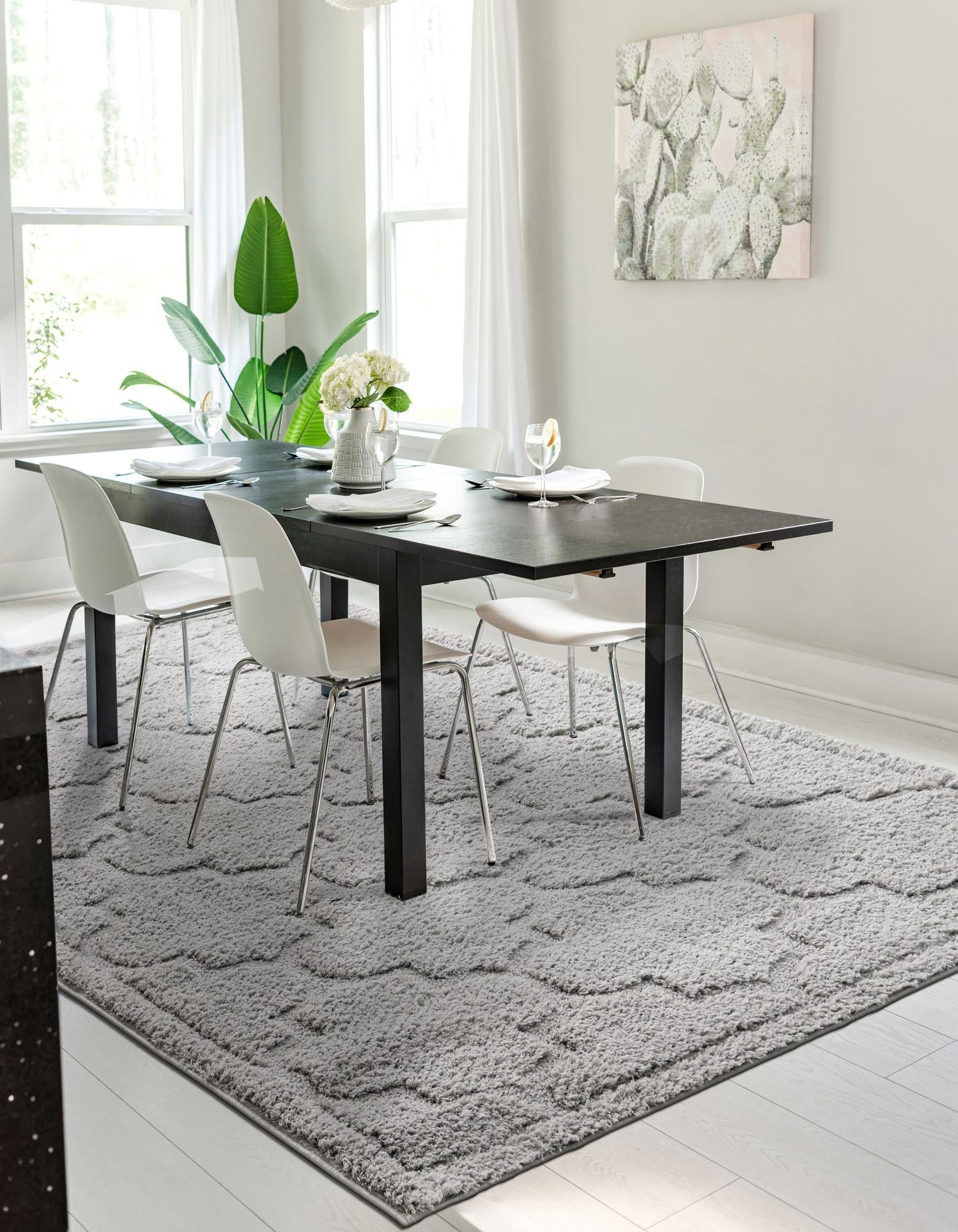 4' x 6' Trellis Shag Rug