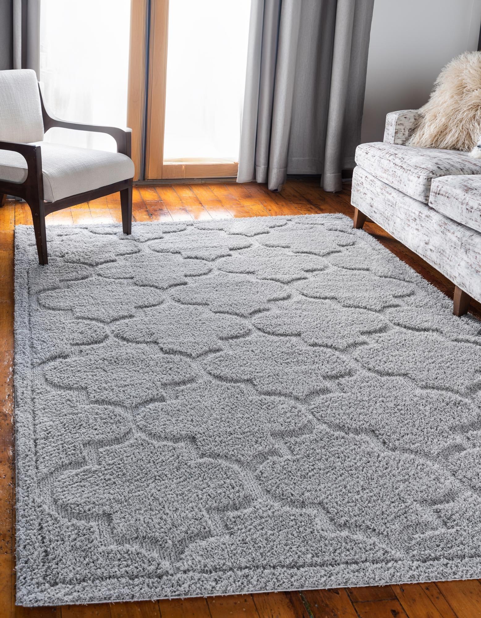 4' x 6' Trellis Shag Rug
