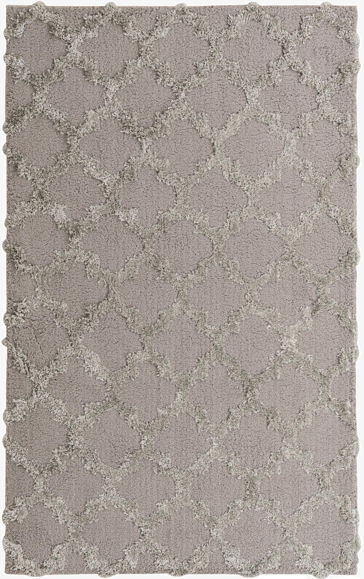5' x 7' 10 Trellis Shag Rug