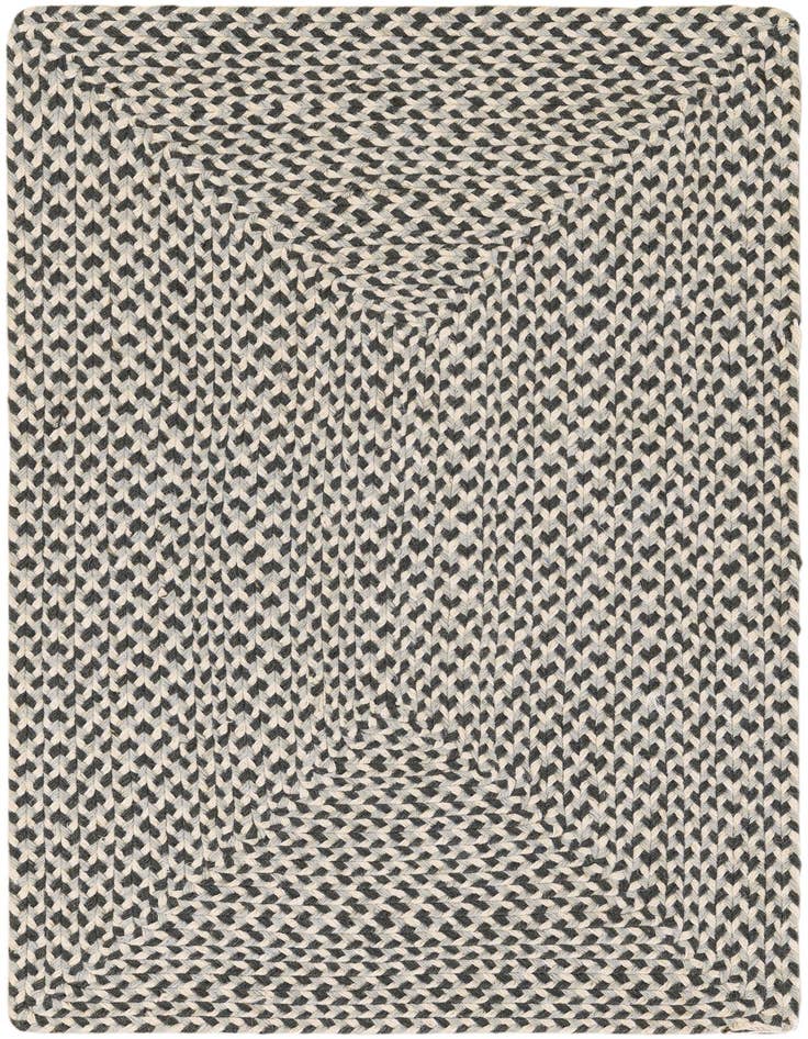 Detail image of 2' x 3' 1  Hand Tweed Braided Jute Rug