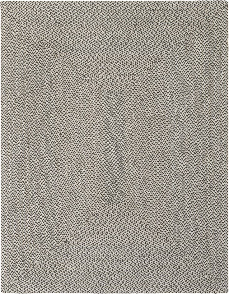 Detail image of 6' 1 x 9'  Hand Tweed Braided Jute Rug