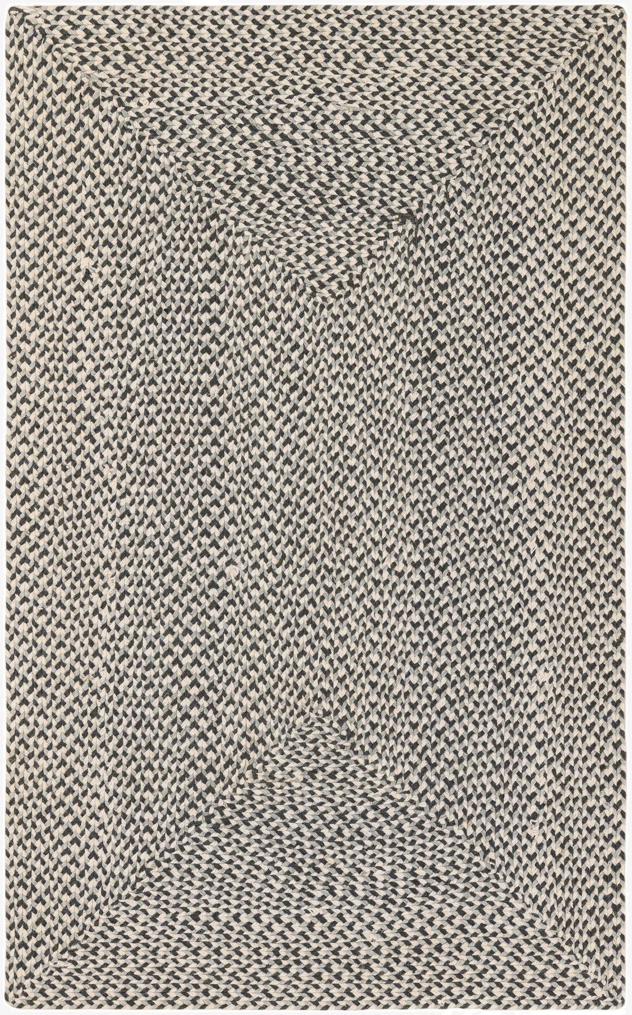 3' 1 x 5' 1  Hand Tweed Braided Jute Rug