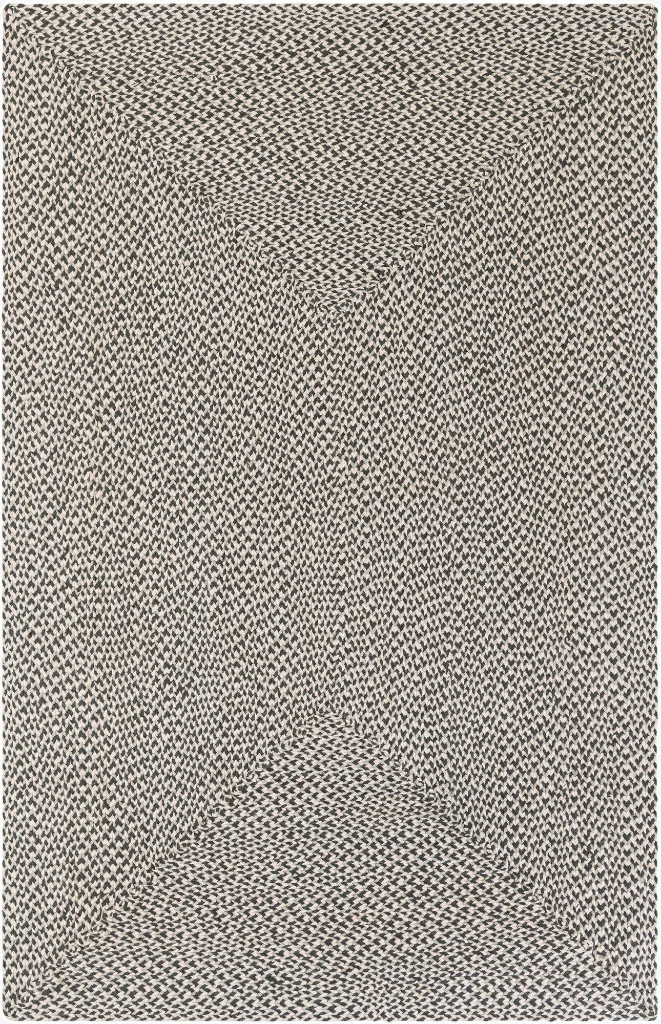 5' 1 x 8'  Hand Tweed Braided Jute Rug