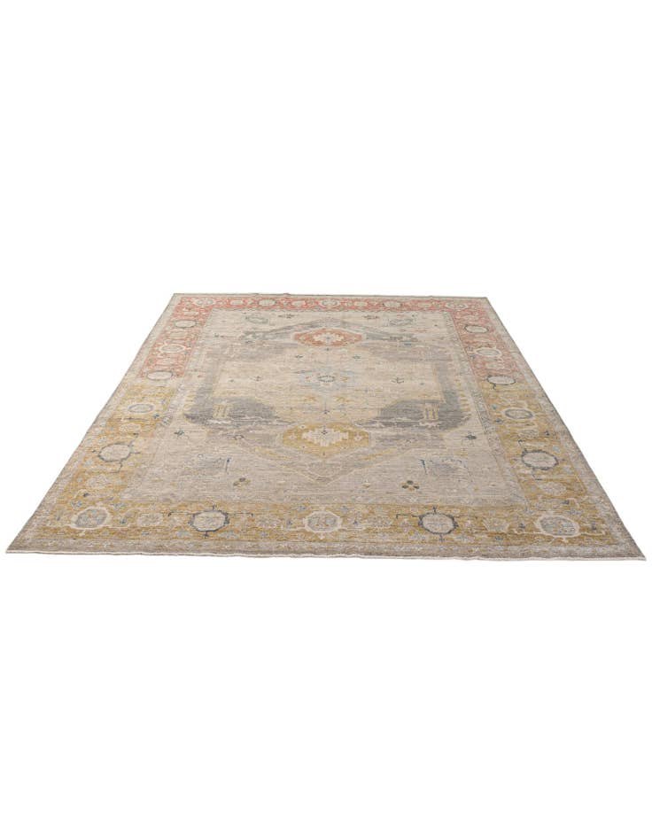 Detail image of 8' 8 x 11' 11 Hand Knotted Ultra Vintage Persian Wool Rug
