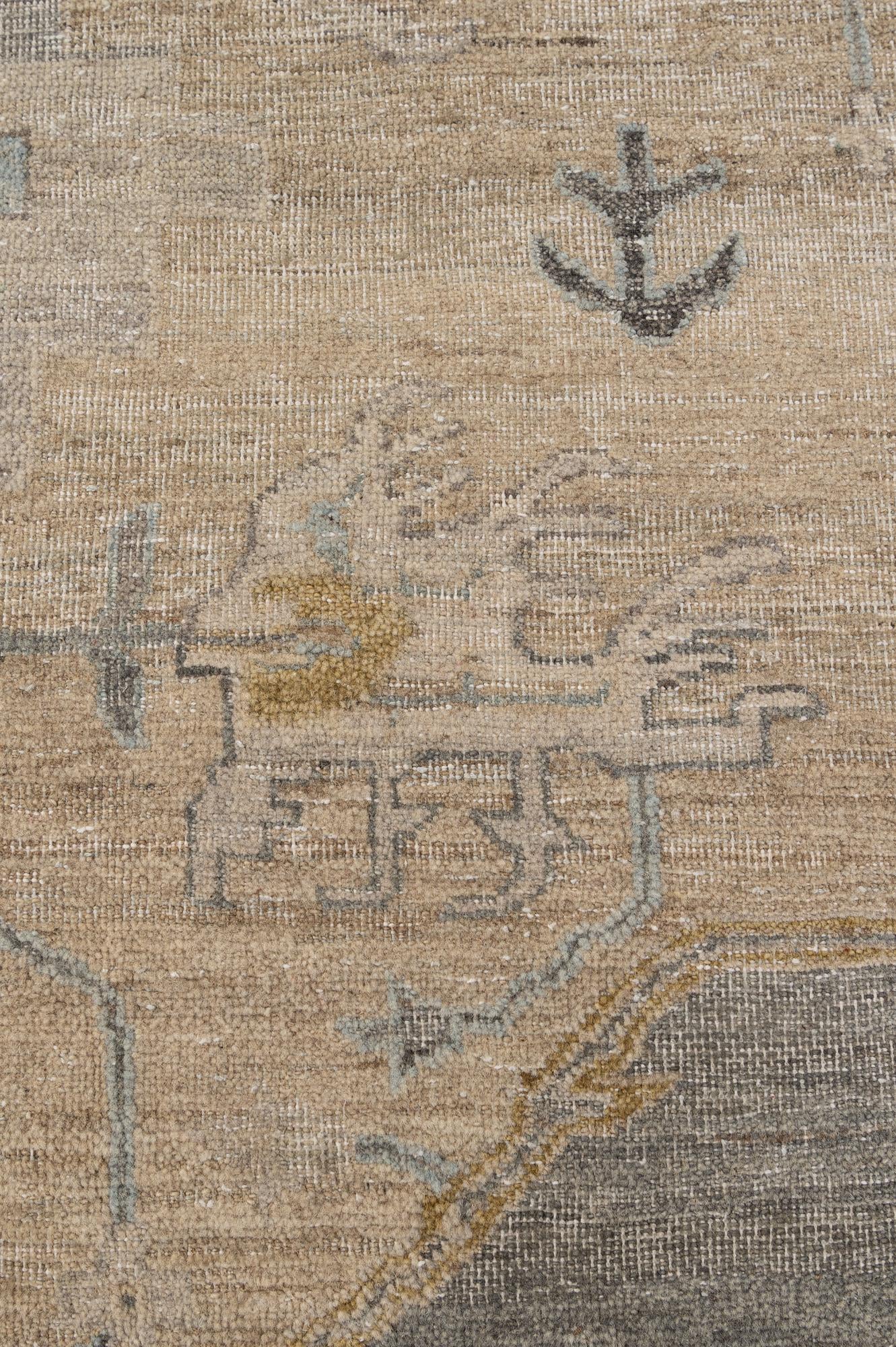 8' 8 x 11' 11 Hand Knotted Ultra Vintage Persian Wool Rug