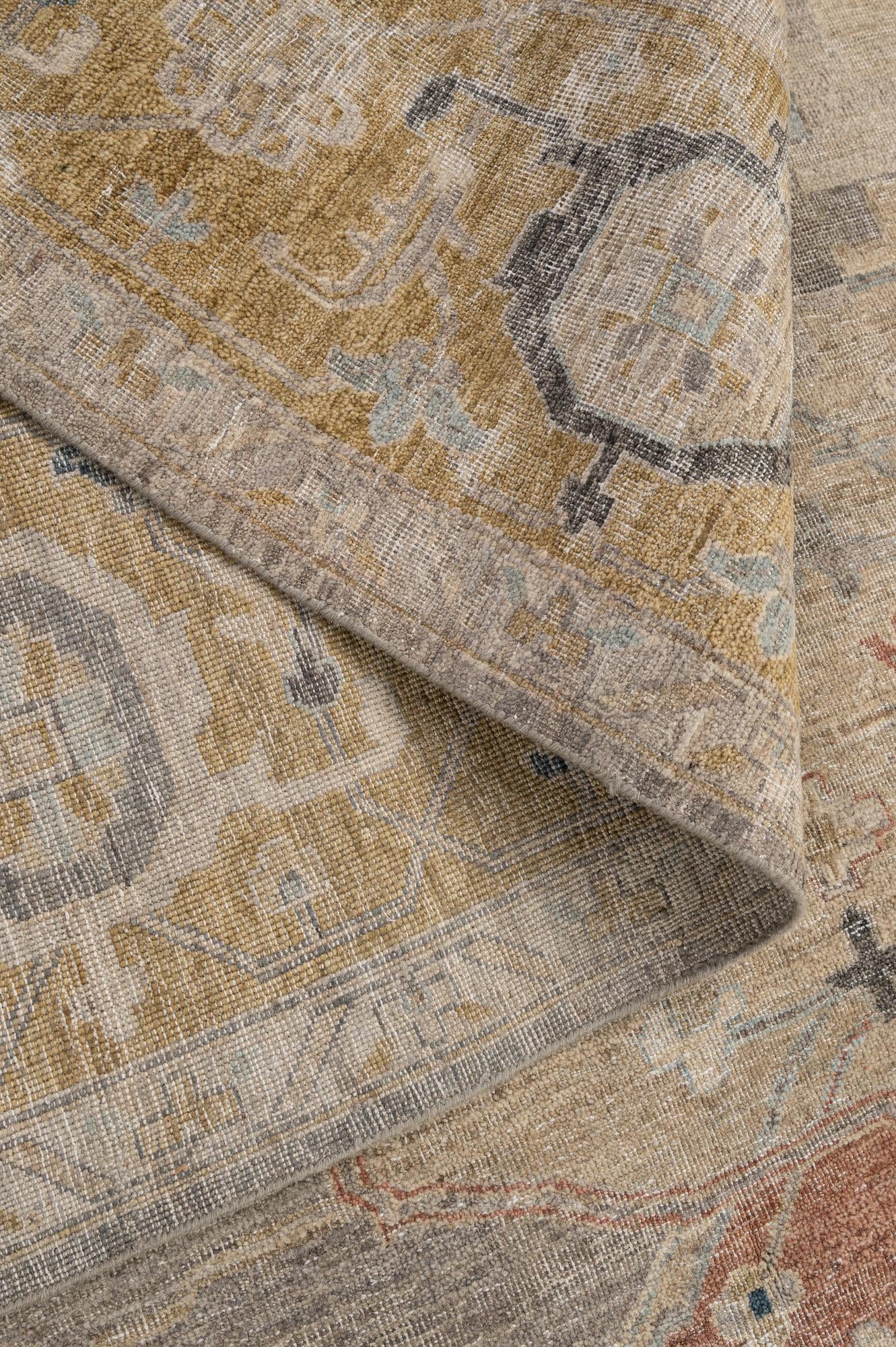 8' 8 x 11' 11 Hand Knotted Ultra Vintage Persian Wool Rug