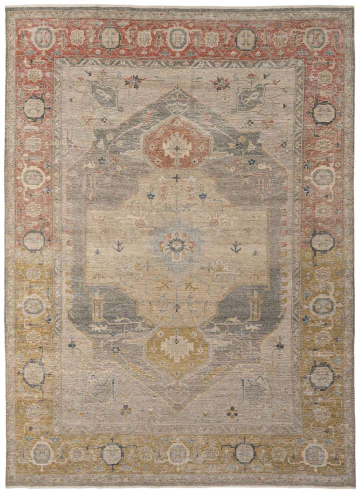 8' 8 x 11' 11 Hand Knotted Ultra Vintage Persian Wool Rug