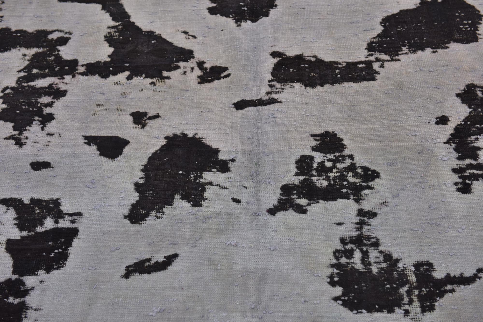 6' 5 x 9' 5 Hand Knotted Ultra Vintage Persian Wool Rug