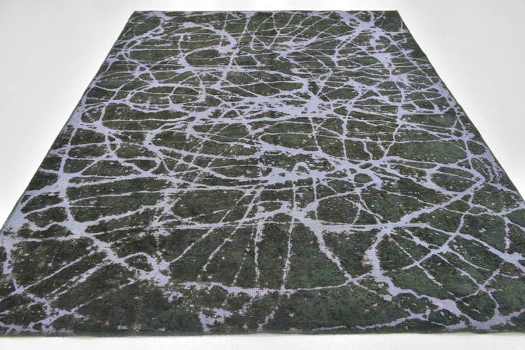 Detail image of 6' 6 x 9' 2 Hand Knotted Ultra Vintage Persian Wool Rug