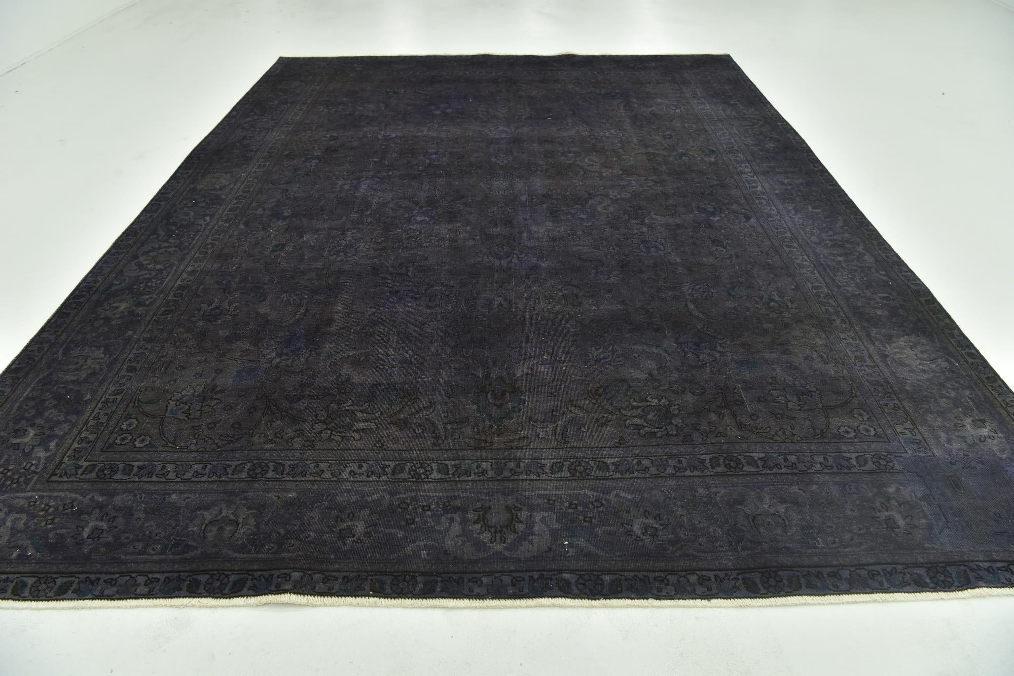 9' 5 x 12' 7 Hand Knotted Ultra Vintage Persian Wool Rug