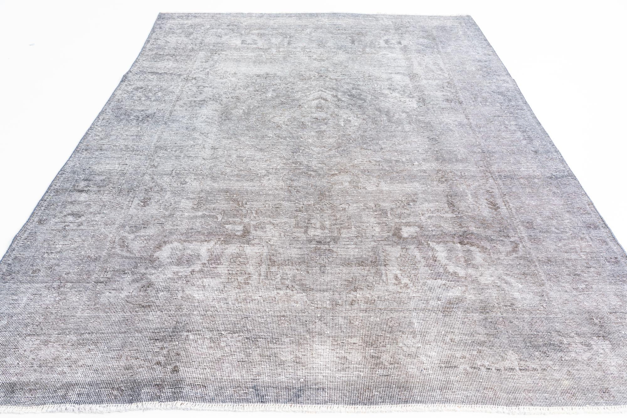 6' 5 x 9' 7 Hand Knotted Ultra Vintage Persian Wool Rug