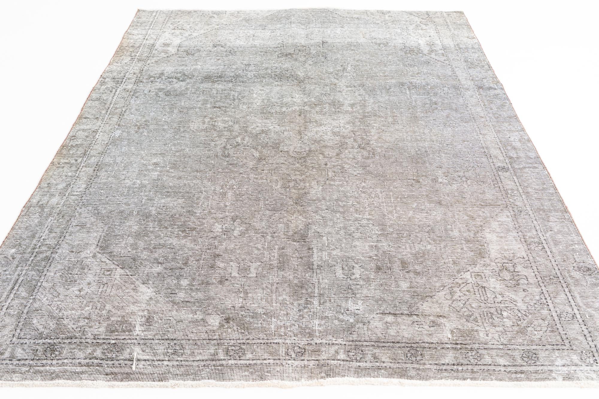 5' 7 x 8' Hand Knotted Ultra Vintage Persian Wool Rug