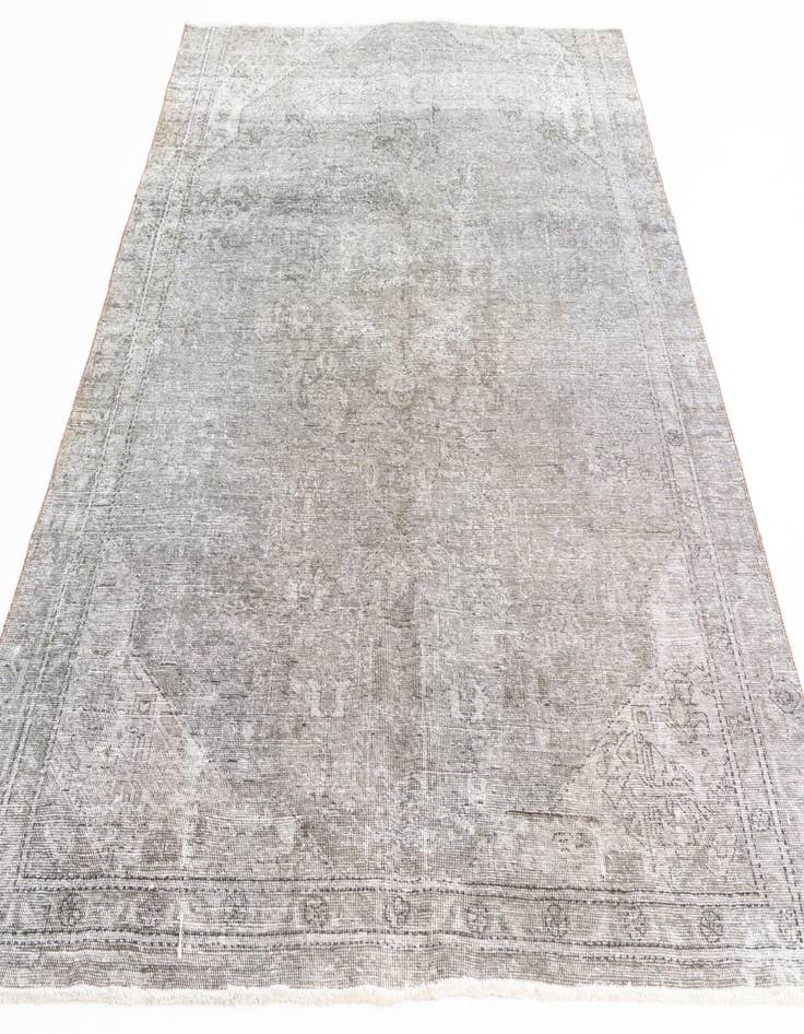 Detail image of 5' 7 x 8'  Hand Knotted Ultra Vintage Persian Wool Rug