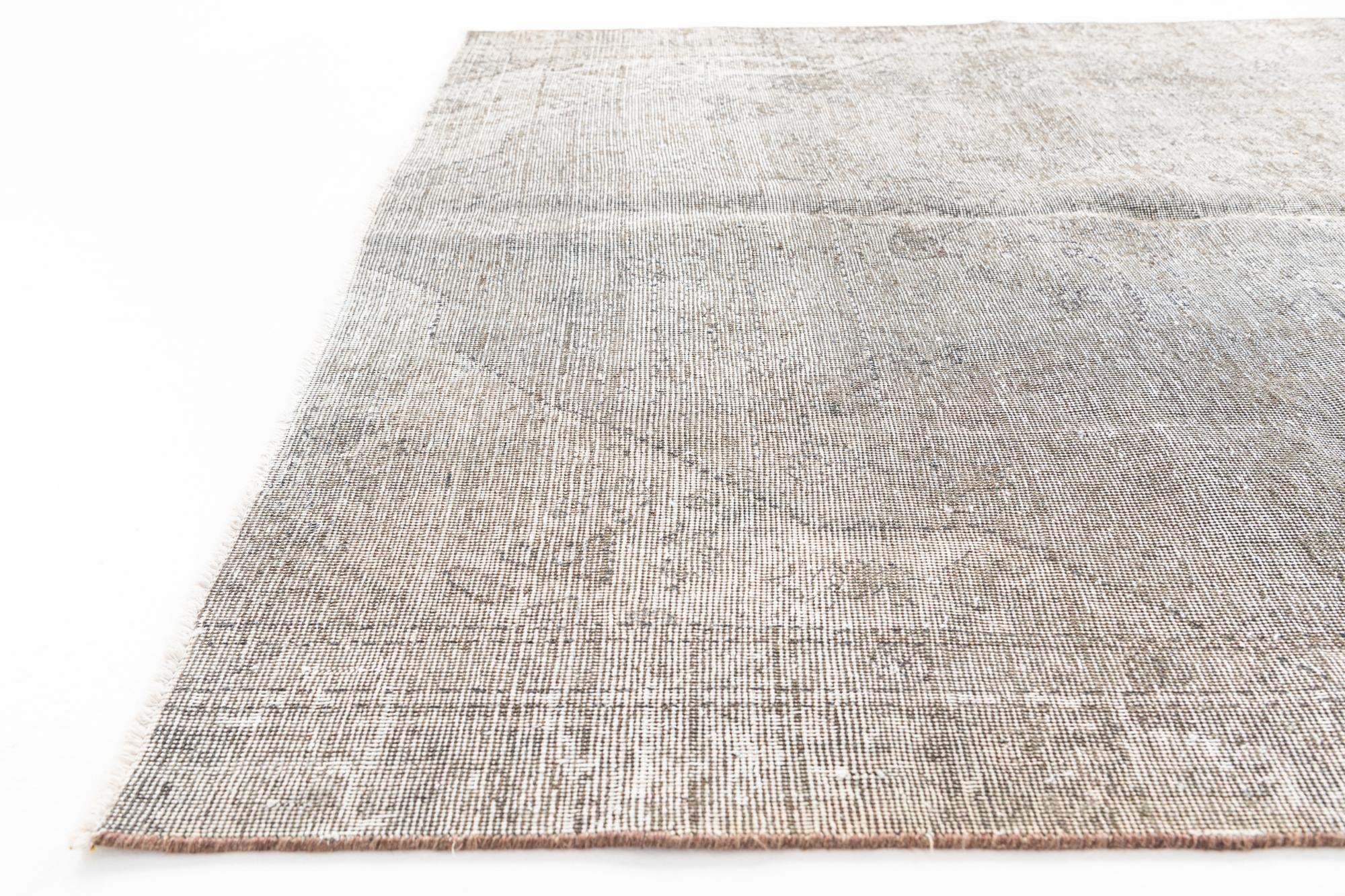 5' 7 x 8' Hand Knotted Ultra Vintage Persian Wool Rug