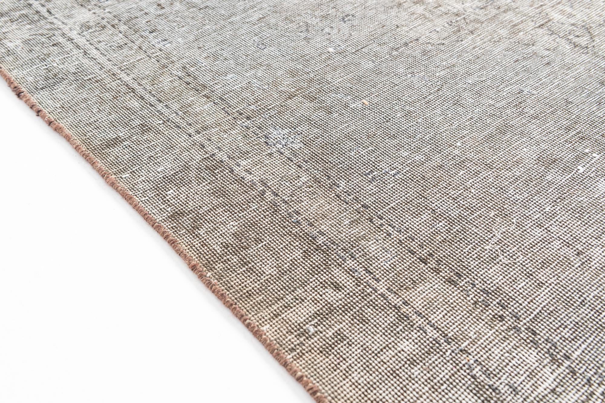 5' 7 x 8' Hand Knotted Ultra Vintage Persian Wool Rug